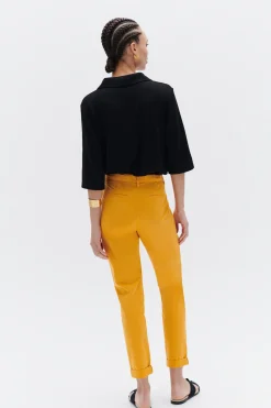 Pantalon Adelmo Jaune Moutarde Femme*CAROLL Best