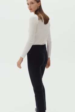 Pantalon Chicago Velours Bleu Marine Femme*CAROLL Fashion
