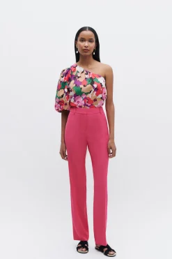 Pantalon Clement Rose Fushia Femme*CAROLL Discount