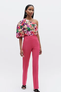 Pantalon Clement Rose Fushia Femme*CAROLL Discount
