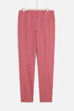 Pantalon Gabin A Motifs Graphiques Rose Fushia Femme*CAROLL Fashion