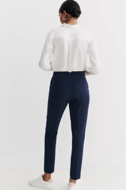 Pantalon Gautier Bleu Marine Femme*CAROLL Sale
