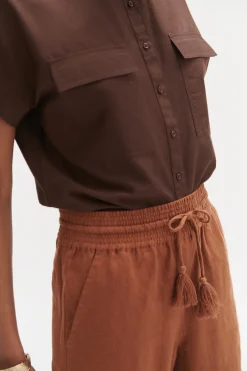 Pantalon Luc Casual 100% Lin Femme*CAROLL Store