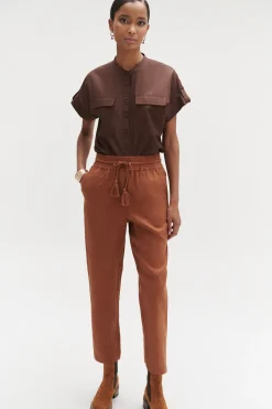 Pantalon Luc Casual 100% Lin Femme*CAROLL Store