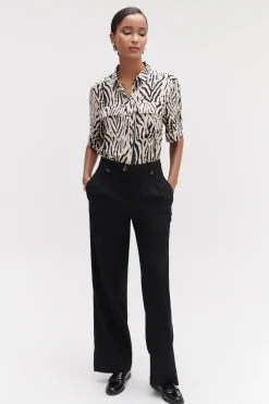 Pantalon Porter Noir Femme*CAROLL Discount