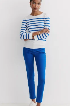 Pantalon Tony B Bleu Electrique Femme*CAROLL Online