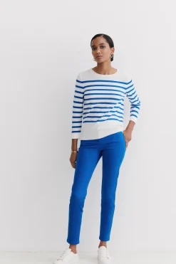 Pantalon Tony B Bleu Electrique Femme*CAROLL Online