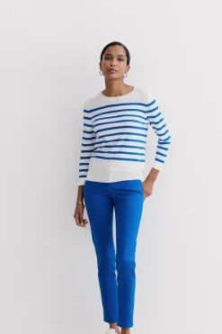 Pantalon Tony B Bleu Electrique Femme*CAROLL Online
