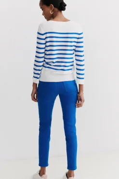 Pantalon Tony B Bleu Electrique Femme*CAROLL Online