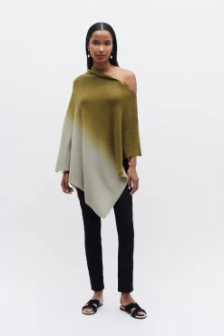 Poncho Baltidye Vert Kaki Femme*CAROLL Flash Sale