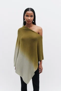 Poncho Baltidye Vert Kaki Femme*CAROLL Flash Sale