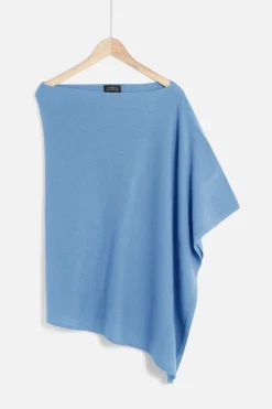 Poncho Baltimore 100% Cachemire Denim Stone Femme*CAROLL Online