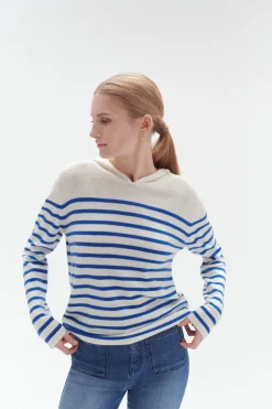 Pull Capuche Leana Bleu Electrique Femme*CAROLL Cheap