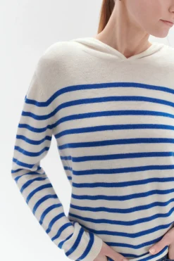 Pull Capuche Leana Bleu Electrique Femme*CAROLL Cheap