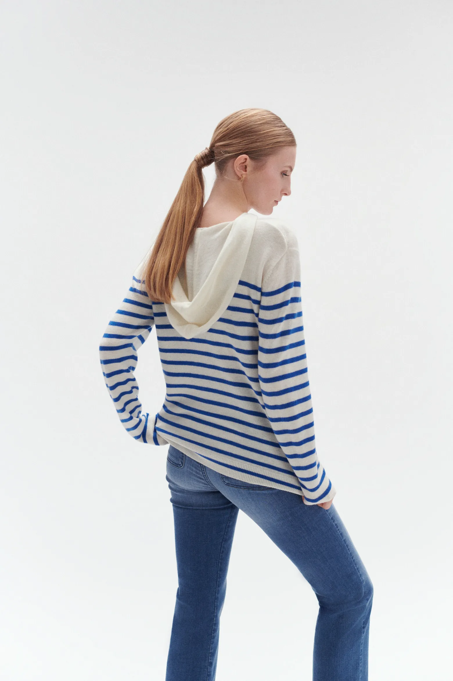 Pull Capuche Leana Bleu Electrique Femme*CAROLL Cheap