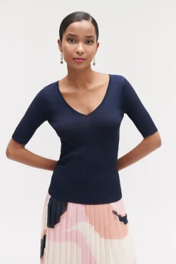 Pull Kate En Maille Cotelee Et Lurex Femme*CAROLL Cheap