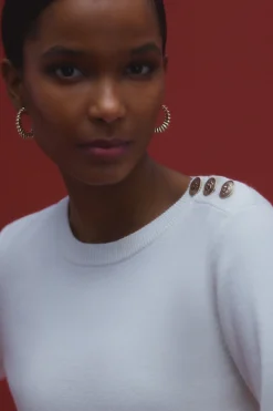 Pull Marin Aurelie Ivoire Femme*CAROLL Fashion
