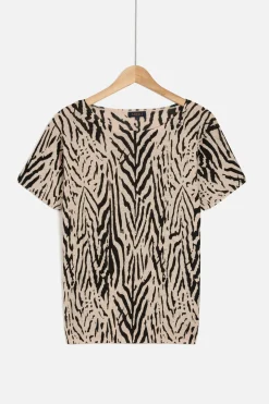 Pull Marty Print 100% Lin Femme*CAROLL Best
