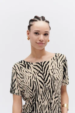 Pull Marty Print 100% Lin Femme*CAROLL Best