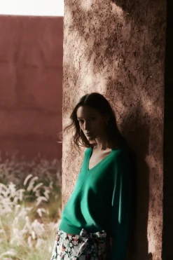 Pull Roxanne Vert Emeraude Femme*CAROLL Fashion