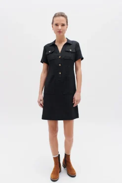Robe Laure 100% Lin Femme*CAROLL Cheap