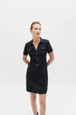 Robe Laure 100% Lin Femme*CAROLL Cheap