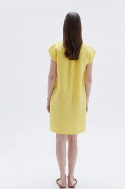 Robe Mirabelle 100% Lin Femme*CAROLL Clearance