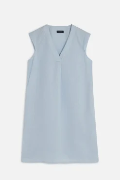 Robe Pamela 100% Lin Bleu Ciel Femme*CAROLL Best Sale
