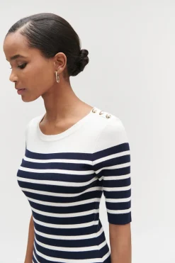Robe Pull Oceane Facon Mariniere Femme*CAROLL Hot