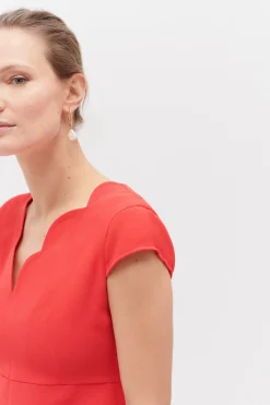 Robe Structuree Myra Rouge Femme*CAROLL Clearance