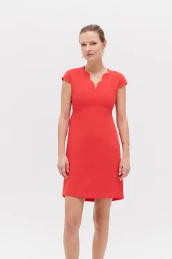 Robe Structuree Myra Rouge Femme*CAROLL Clearance