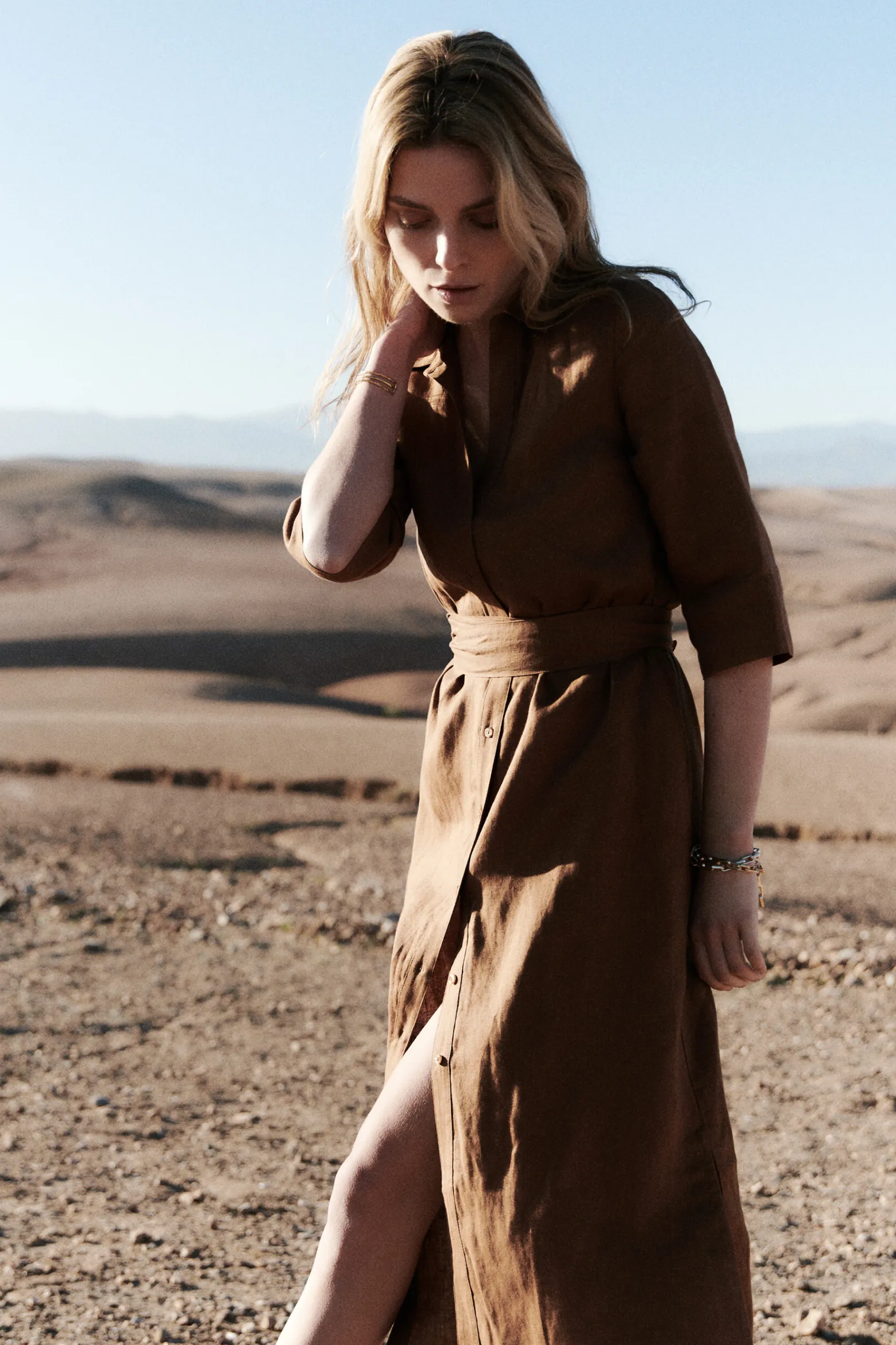 Robe Yana 100% Lin Femme*CAROLL Flash Sale