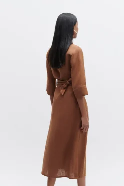 Robe Yana 100% Lin Femme*CAROLL Flash Sale