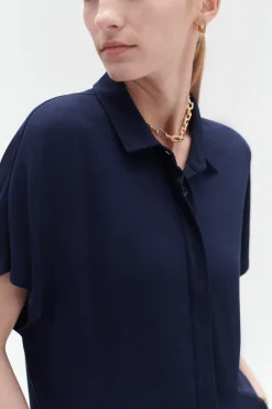 Tee-Shirt Isabella Bleu Marine Femme*CAROLL Online
