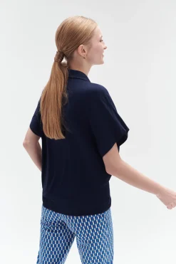 Tee-Shirt Isabella Bleu Marine Femme*CAROLL Online