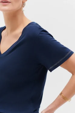 T-Shirt Anita Bleu Marine Femme*CAROLL Shop