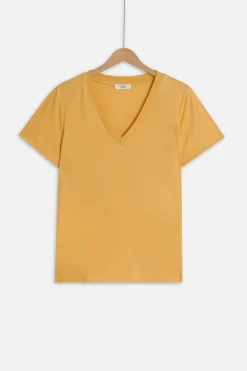 T-Shirt Anita Jaune Or Femme*CAROLL Shop