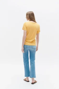 T-Shirt Anita Jaune Or Femme*CAROLL Shop