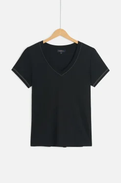 T-Shirt Anita Noir Femme*CAROLL Fashion