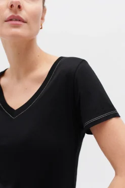 T-Shirt Anita Noir Femme*CAROLL Fashion