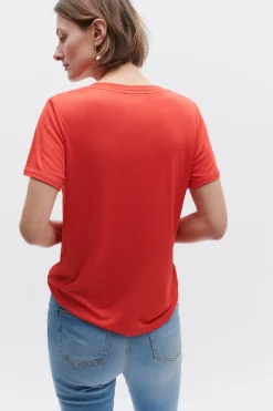 T-Shirt Anita Rouge Femme*CAROLL Flash Sale