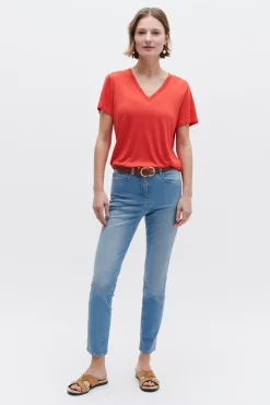 T-Shirt Anita Rouge Femme*CAROLL Flash Sale