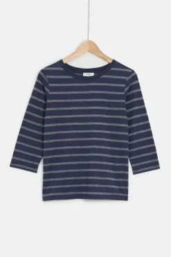 T-Shirt Clotilde Bleu Marine Femme*CAROLL Sale