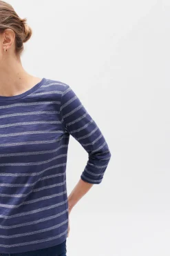 T-Shirt Clotilde Bleu Marine Femme*CAROLL Sale