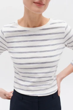 T-Shirt Clotilde Bleu Violet Femme*CAROLL Flash Sale