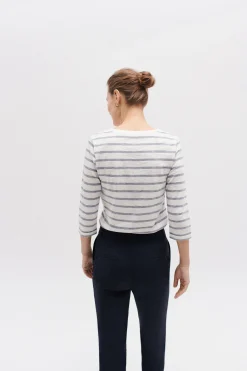 T-Shirt Clotilde Bleu Violet Femme*CAROLL Flash Sale