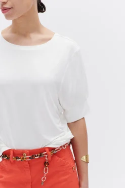 Tshirt Edda Ivoire Femme*CAROLL Best Sale