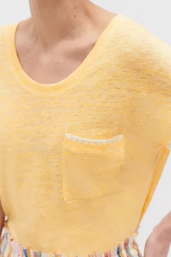 T-Shirt Evita 100% Lin Femme*CAROLL Flash Sale