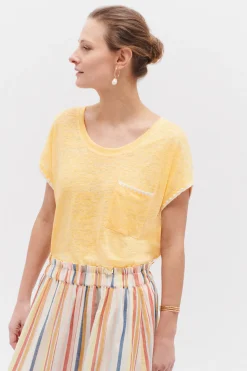 T-Shirt Evita 100% Lin Femme*CAROLL Flash Sale