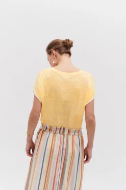 T-Shirt Evita 100% Lin Femme*CAROLL Flash Sale